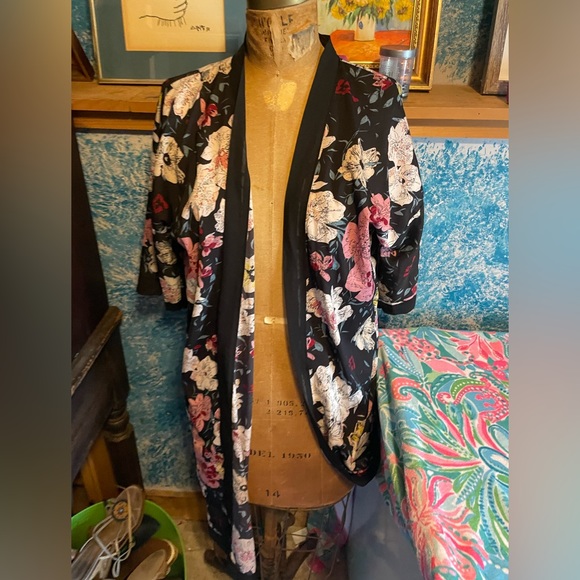 Summer & Rose Chiffon Floral Kimono Size M/L - Picture 1 of 9